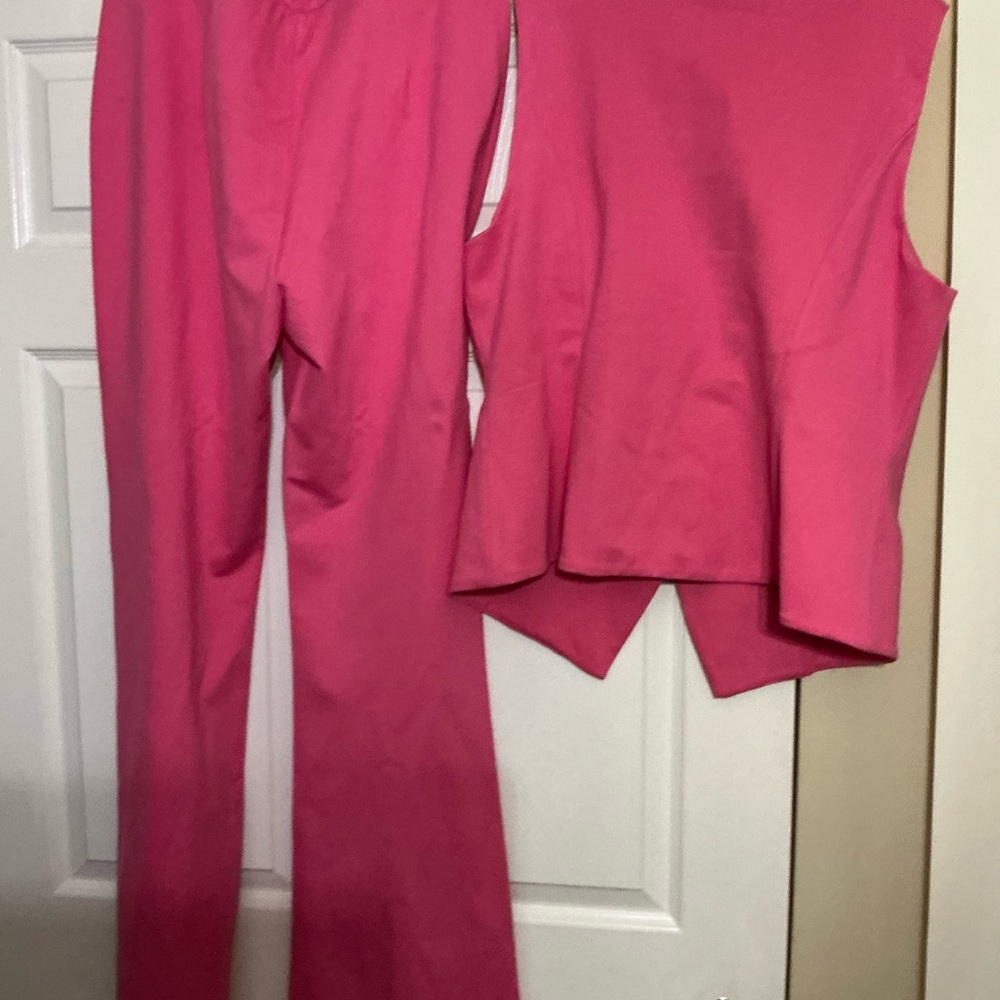 Fashion Nova Vibrant Pink Pantsuit Set - Picture 2 of 5